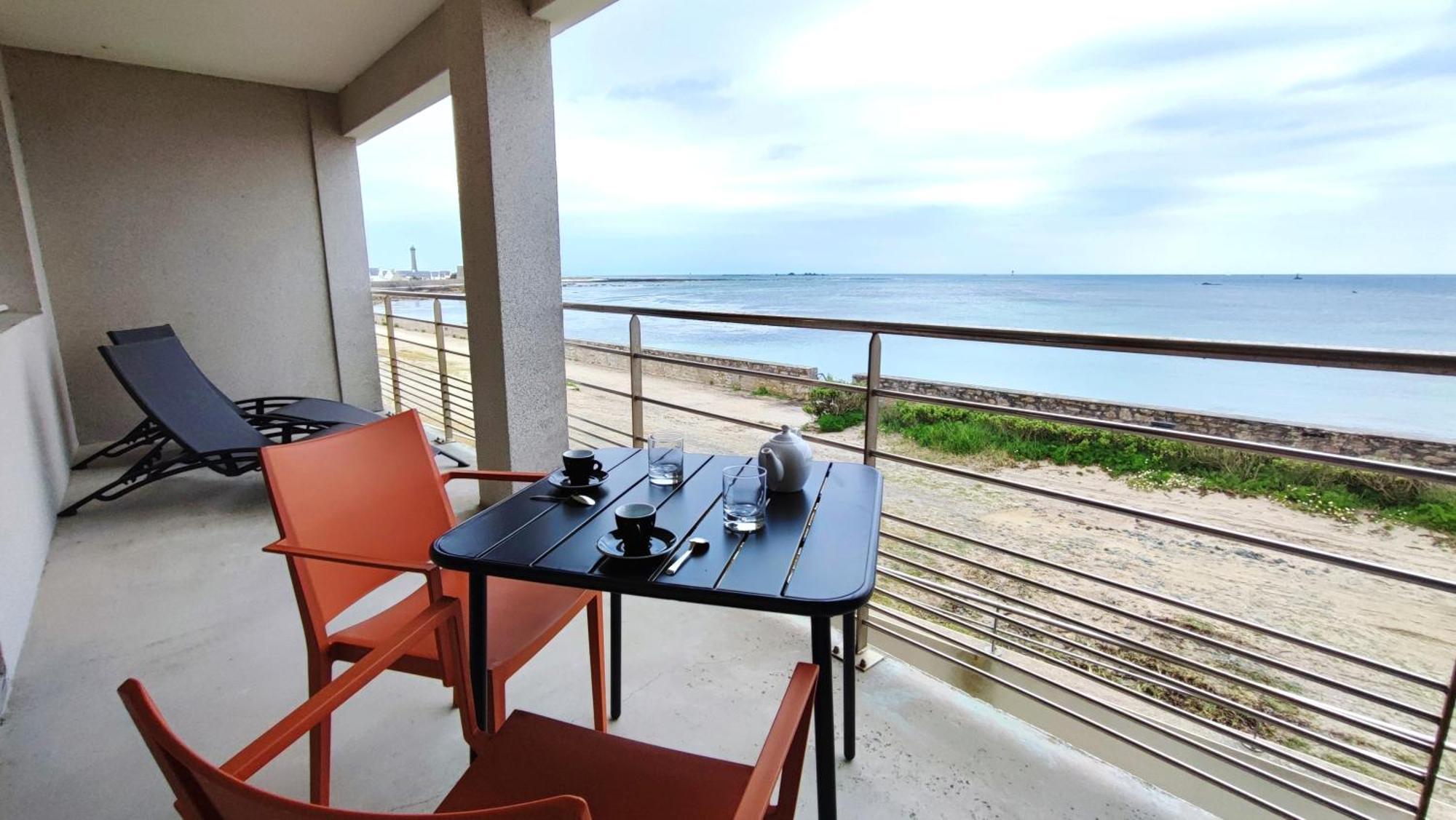 Reve Bleu - Vue Mer Exceptionnelle - Wifi - Draps Et Serviettes Inclus - Balcon Avec Mobilier De Jardin Apartment Penmarc'h Ngoại thất bức ảnh