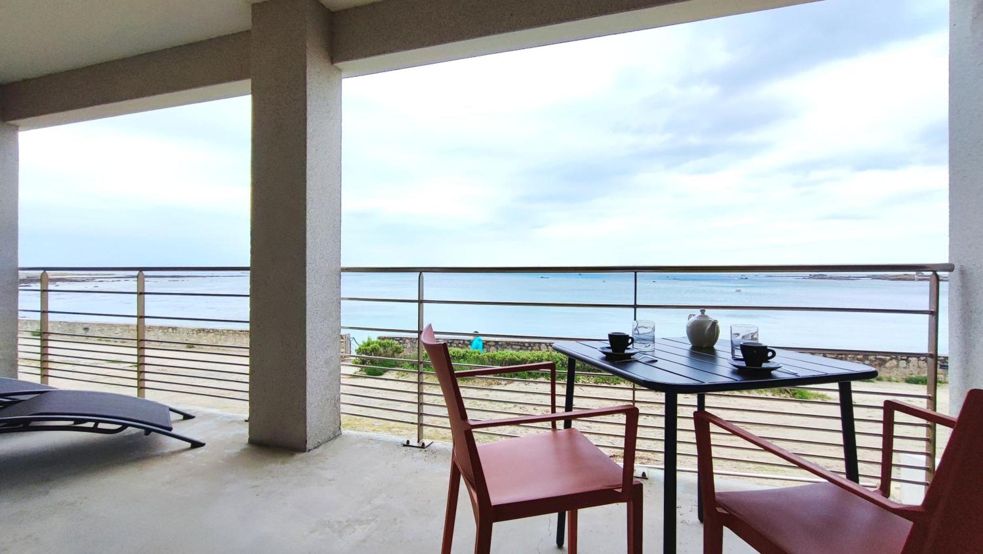 Reve Bleu - Vue Mer Exceptionnelle - Wifi - Draps Et Serviettes Inclus - Balcon Avec Mobilier De Jardin Apartment Penmarc'h Ngoại thất bức ảnh